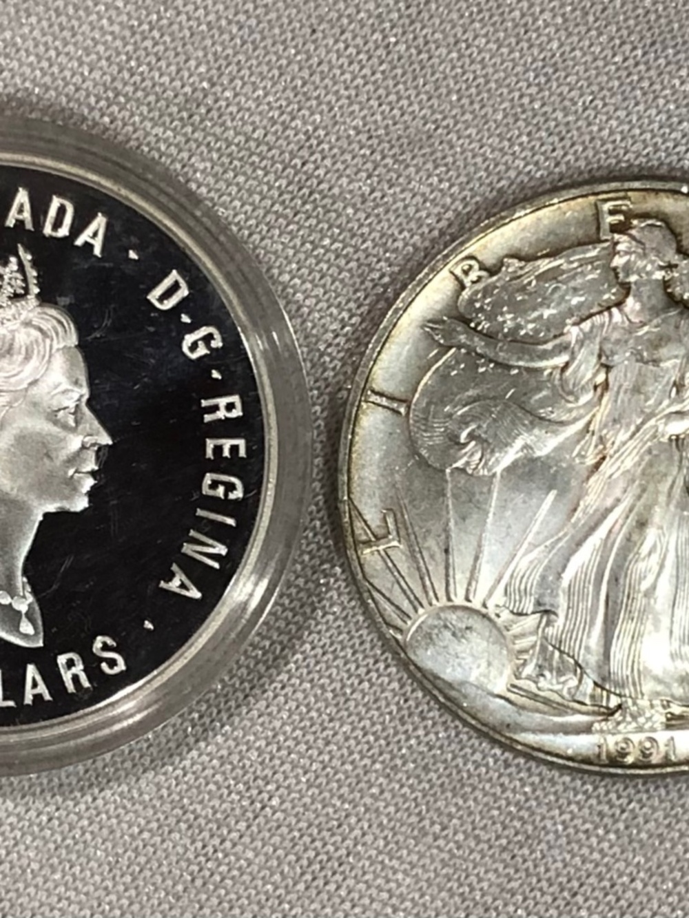 1992 American Silver Eagle 1 oz .999 Elizabeth II $15 Olympic Proof Coin Bullion